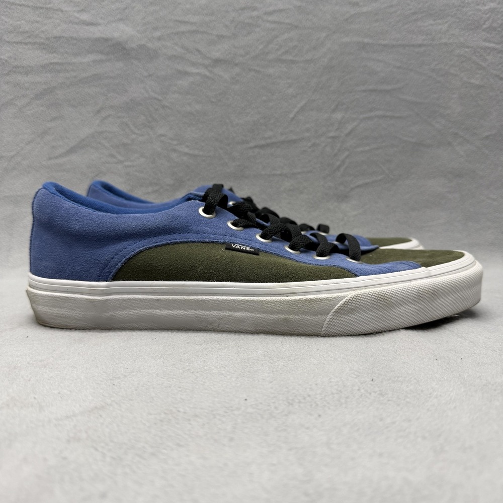Vans Lampin Shoes Mens Size 10 Blue Suede Low Top Skate Casual Sneakers 721278
